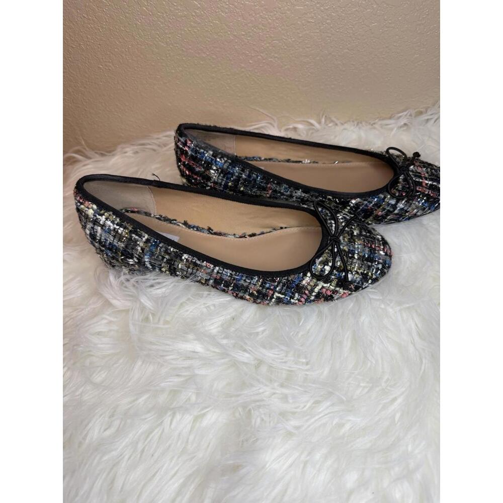 Steve‎ Madden Cherish Womens Sz 10 Tweed Ballet Flat Tweed Upper Textile Lining